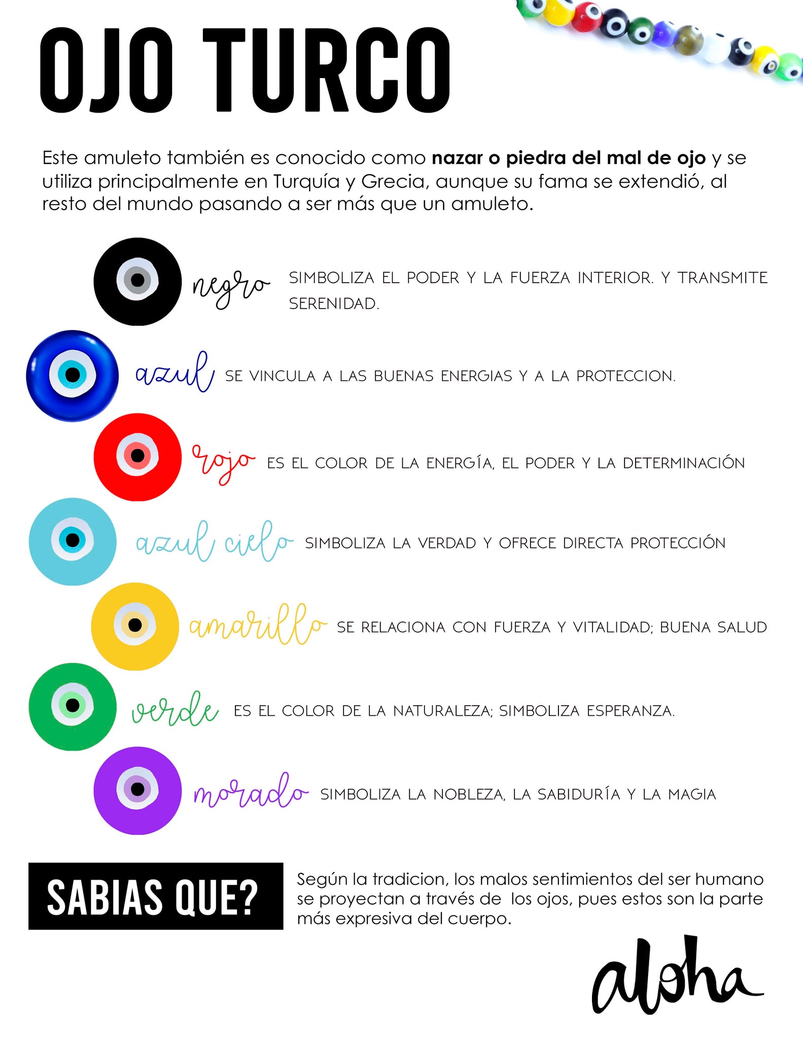 ¿Qué significa el Ojo Turco y sus colores?