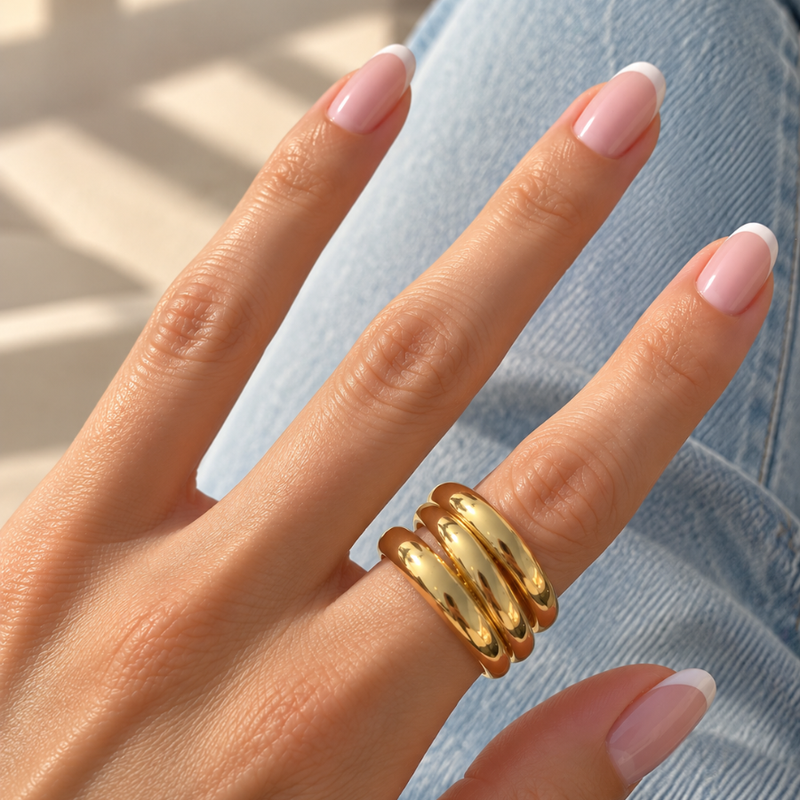 Anillo Triple Liso
