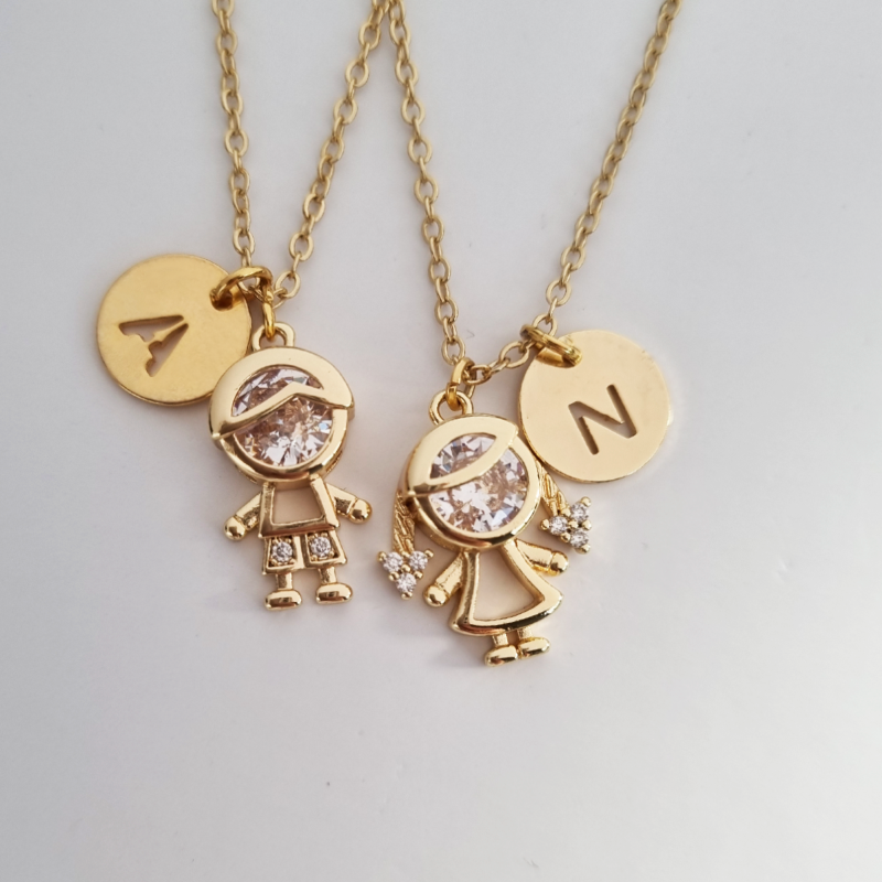 Cadena amor de zirconia. Elige tu letra!